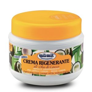 MILMIL PROFESSIONAL CREMA RIGENERANTE ALL'OLIO DI COCCO PER CAPELLI LUNGHI - MEDIO LUNGHI 500 ML