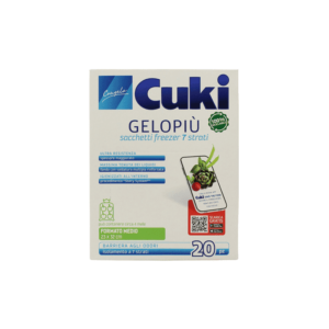 CUKI GELOPIÙ SACCHETTI FREEZER - FORMATO MEDIO - 20 SACCHETTI - LT 2.5 - CM 23X32