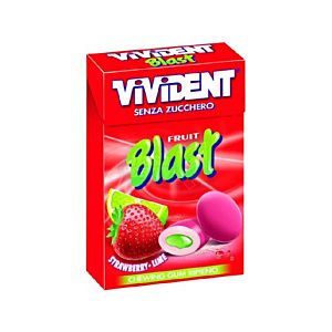 CHEWING GUM SENZA ZUCCHERO GUSTO FRAGOLA E LIME 30 G