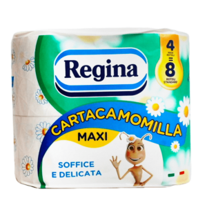 REGINA CARTA IGIENICA CARTACAMOMILLA 4 MAXI ROTOLI