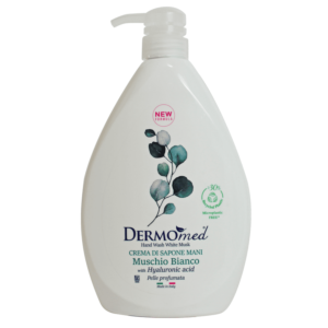 DERMOMED CREMA DI SAPONE LIQUIDO MANI DISPENSER FRESCHEZZA MUSCHIO BIANCO 1 L.