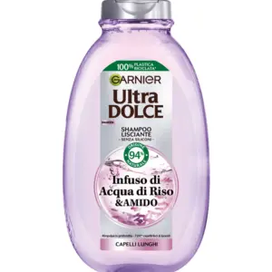 ULTRA DOLCE SHAMPOO LISCIANTE INFUSO DI ACQUA DI RISO & AMIDO CAPELLI LUNGHI 250 ML