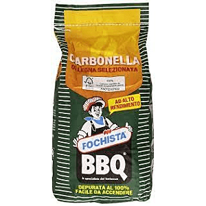La Fornacella Carbone di Legna per Barbecue - 2,5 kg