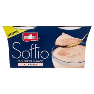 MÜLLER SOFFIO MOUSSE DI BIANCO ALLA PESCA 2 X 95 G