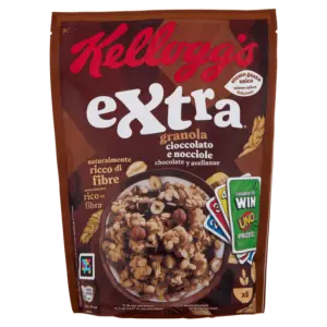 KELLOGG'S EXTRA GRANOLA CIOCCOLATO E NOCCIOLE 375 G