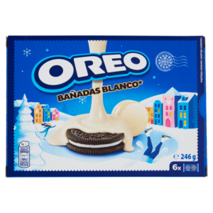 OREO BAÑADAS, BISCOTTI CON COPERTURA AL CIOCCOLATO BIANCO - 246G