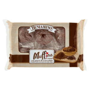 BENIAMINO MUFFINS AL CACAO CON GOCCE DI CIOCCOLATO 6 X 40 G