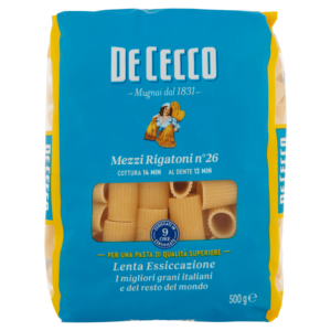 DE CECCO MEZZI RIGATONI N°26 500 G