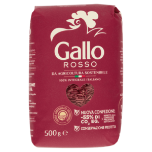 GALLO ROSSO DA AGRICOLTURA SOSTENIBILE 100% INTEGRALE 500 G