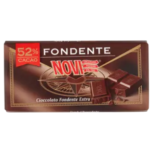 NOVI FONDENTE 52% CACAO CIOCCOLATO FONDENTE EXTRA 100 G