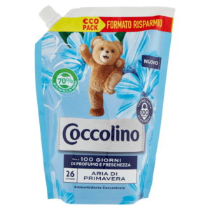 COCCOLINO AMMORBIDENTE CONCENTRATO ARIA DI PRIMAVERA 26 LAVAGGI €CO PACK 600 ML