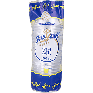 ROYAL BICCHIERI TRASPARENTI 500 CC PZ 25