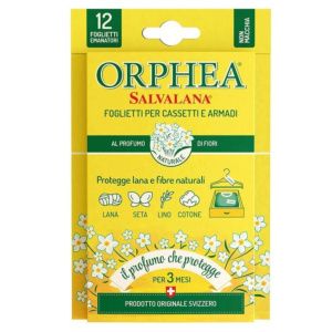 ORPHEA SALVALANA FOGLIETTI PER CASSETTI E ARMADI AL PROFUMO DI FIORI 12 PZ