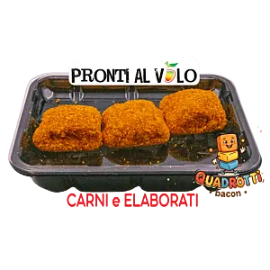QUADROTTI BACON COTTO & MOZZARELLA 4X90G (NP)