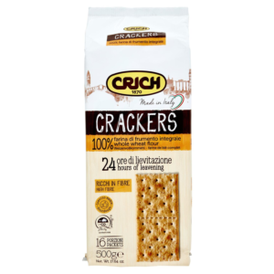 CRICH CRACKERS 100% FARINA DI FRUMENTO INTEGRALE 16 X 31,25 G