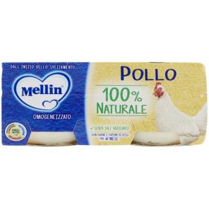 MELLIN POLLO 100% NATURALE OMOGENEIZZATO 2 X 80 G