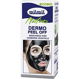 MILMIL ECOBIO NATURA DERMO PEEL OFF MASCHERA VISO CARBONE VEGETALE 75 ML
