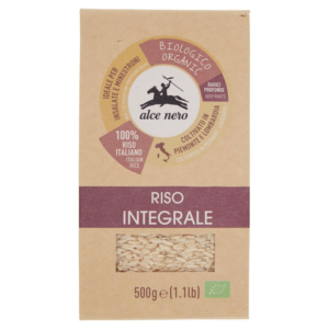ALCE NERO RISO INTEGRALE BIOLOGICO 500 G 100% ITALIANO