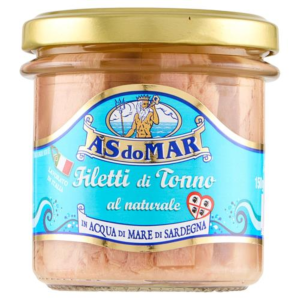 ASDOMAR FILETTI DI TONNO AL NATURALE IN ACQUA DI MARE DI SARDEGNA 150 G