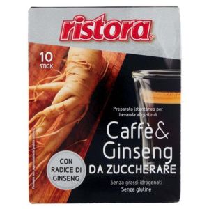 RISTORA PREPARATO ISTANTANEO PER BEVANDA AL GUSTO DI CAFFÈ & GINSENG DA ZUCCHERARE 10 X 7 G