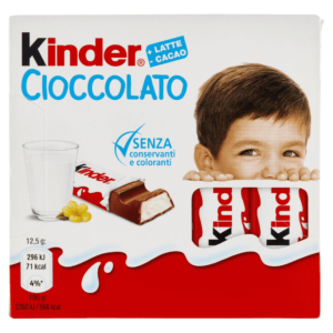 Kinder Cioccolato Barretta T4 - 50 g (4 barrette da 12,5 g)