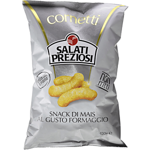 SALATI PREZIOSI - SNACK DI MAIS AL GUSTO FORMAGGIO 110GR