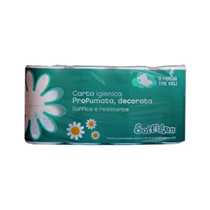 SOFFIGEN CARTA IGIENICA X8 DECORATA E PROFUMATA 3 VELI