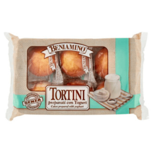 Beniamino Tortino allo Yogurt - 216 g (Confezione da 6 pezzi da 36 g ciascuno).