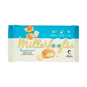 Vincenzi MilleVoglie Bocconcini con Crema al Latte e Cioccolato Bianco - 100g