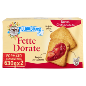 Barilla Mulino Bianco Fette Biscottate Le Dorate - 630g (Formato Bipack 2x315g)