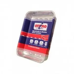 OTTIMO VASCHETTE ALLUMINIO 1 PORZIONE SENZA COPERCHIO 4PZ