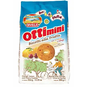 BISCOTTI OTTIMINI FRUTTA 350 GR DIVELLA