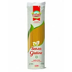 DIVELLA,SENZA GLUTINE - SPAGHETTI MAIS E RISO - 400 G -