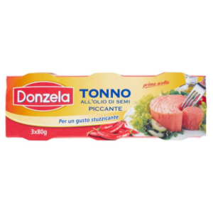 DONZELA TONNO PICCANTE SEMI DI GIRASOLE GR.80 PZ.3