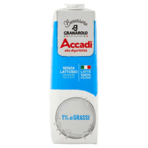Granarolo Accadì Latte UHT Parzialmente Scremato Senza Lattosio - 1 L