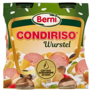 Berni Condiriso Wurstel con Olio Extra Vergine di Oliva Multipack - Confezione Cluster da 2 vasetti da 300 g ciascuno (600 g totali)
