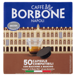 Caffè Borbone Miscela Decisa Capsule Compatibili Lavazza* A Modo Mio* ad uso domestico 50 x 7,2 g