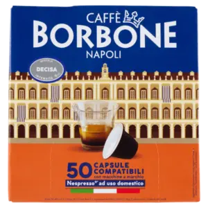 Caffè Borbone Miscela Decisa Capsule Compatibili Nespresso* ad uso domestico 50 x 5 g