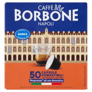 Caffè Borbone Miscela Nobile Capsule Compatibili Nespresso* ad uso domestico 50 x 5 g