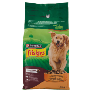 Purina Friskies NutriSoft Crocchette per Cane Adulto con Pollo - 1,5 kg