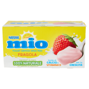 Nestlé Mio Yogurt Cremoso Senza Pezzi Fragola, 2x125g (250g)