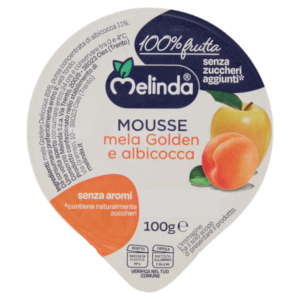 Melinda Mousse Mela Golden e Albicocca - 100g
