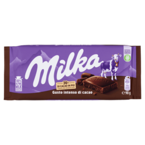 Milka Gusto Intenso di Cacao Tavoletta di Cioccolato al Latte 100% Alpino - 90g