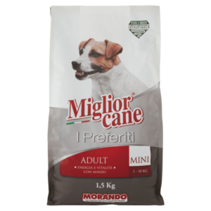 Migliorcane I Preferiti Adult Mini 1-10 Kg Energia e Vitalità con Manzo 1,5 Kg