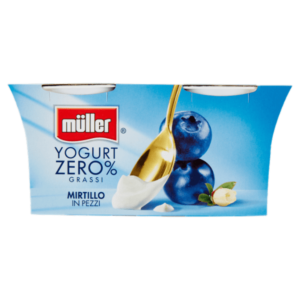 Müller Yogurt Zero% Grassi al Mirtillo in Pezzi (2 x 125g)