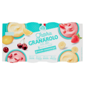 Granarolo Yogurt Assortito Gusti Misti (Limone, Ciliegia, Banana, Fragola) 8 x 125 g