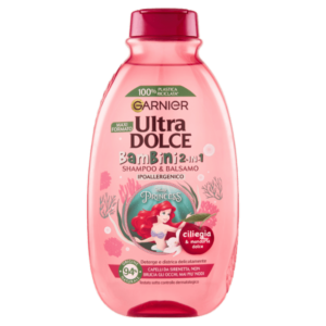 Garnier Ultra Dolce Shampoo 2in1 per Bambini alla Ciliegia e Mandorla Dolce (300 ml)