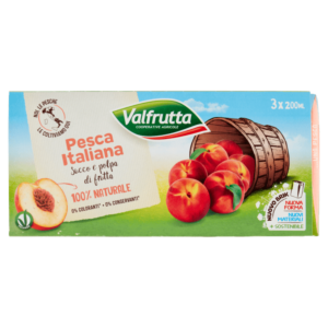 Valfrutta Pesca Italiana Succo e polpa di frutta 3 x 200 ml