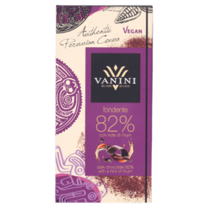 Vanini Monorigine Perù Fondente 82% con Note di Rhum - 100g
