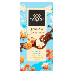 Vanini Tasting Experience Cioccolato al Latte Pop Corn Caramellato e Sale 75g